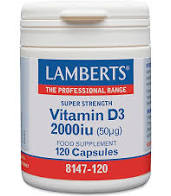 Vitamin D3 2000iu (120 capsules)