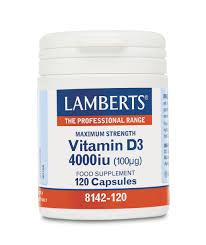 Vitamin D3 4000iu (120 capsules)