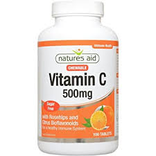 Vitamin C 500mg Sugar Free Chewable (with Rosehips & Citrus Bioflavonoids)