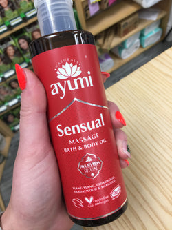 Sensual massage bath and body oil