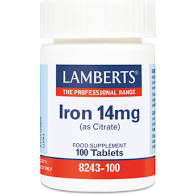 Iron 14mg (as Citrate) (100 tablets)