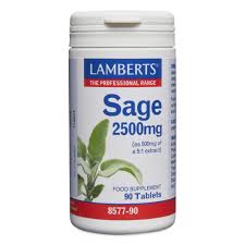 Sage 2500mg (2.5% rosmarinic acid) (90 tablets)