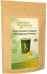 New Zealand organic wheatgrass powder